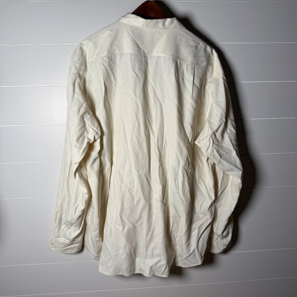 Polo Ralph Lauren Bonnard Mens XXL Button Up Bonnard Silk Blend Off White/Beige - Picture 5 of 6